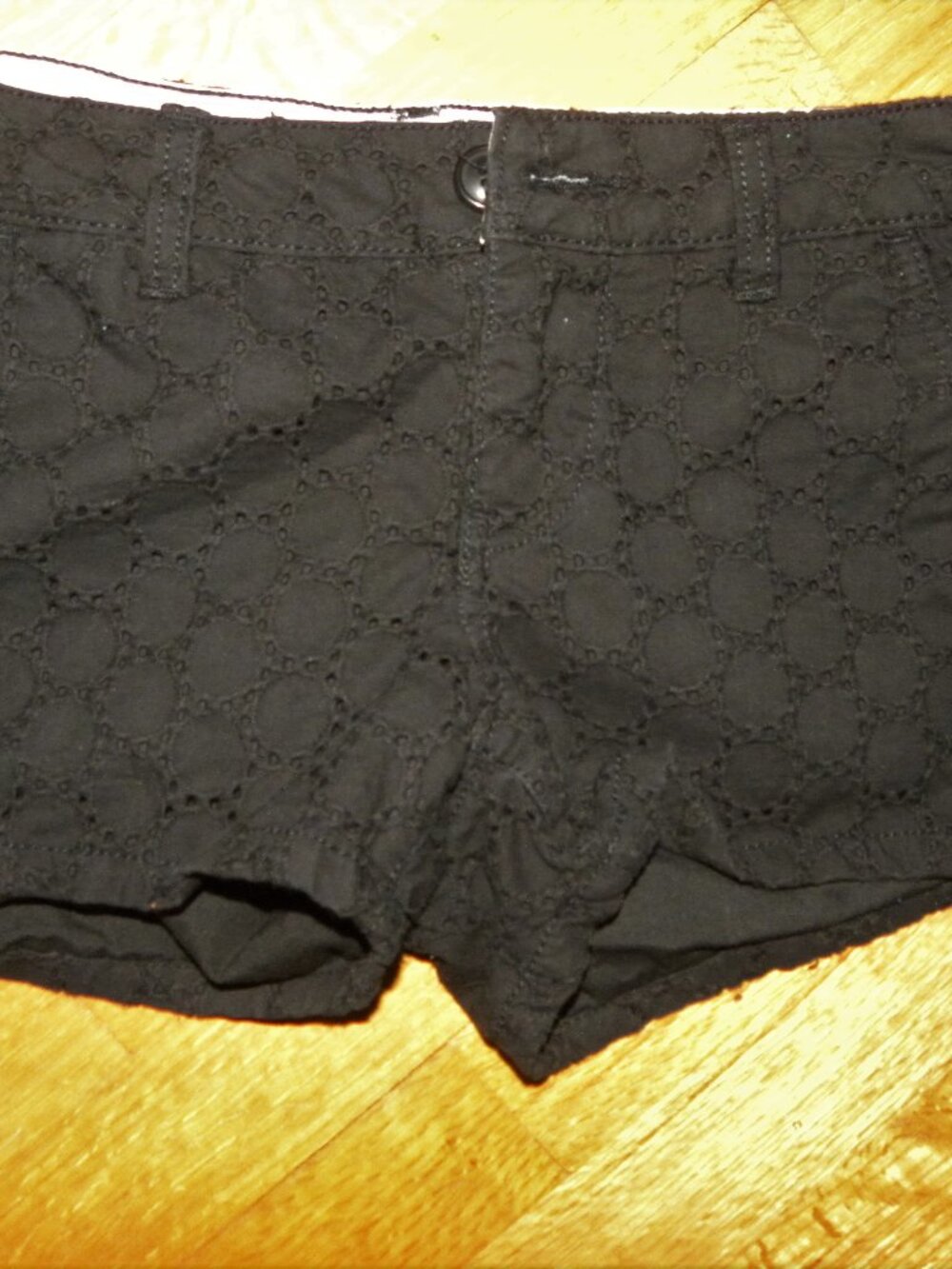 Women Size 1 - Black Lace Shorts
